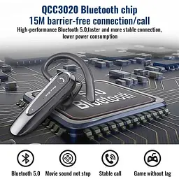 Гарнітура Bluetooth New Bee LC-B45 Gold + чохол - мініатюра 4