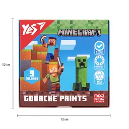 Фарби гуашеві Yes Minecraft 9 кольорів 20 мл (230406) - мініатюра 6