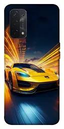 Чохол Demsky Yellow Porsche для Oppo A54 4G