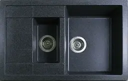 Кухонна мийка Adamant ANILA PLUS графіт 775x495x200 мм, з крилом 77,5 см