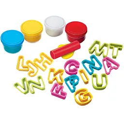 Набір пластиліну з формами 4M Thinking Kits Алфавіт (00-04714) - мініатюра 2