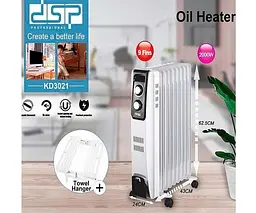 Нагрівач масляний DSP KD3021 2000 Вт до 25 м² - мініатюра 2