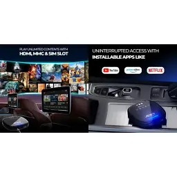 FM модулятор HiSmart CarPlay Android AI, 4G LTE, 8 ГБ + 128 ГБ (BS330409) - мініатюра 2