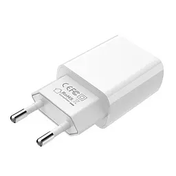 Зарядний пристрій Borofone BA20A Sharp 1 USB 2.1 A блок живлення білий - мініатюра 2