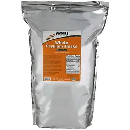 Натуральна добавка NOW Whole Psyllium Husks, 4540 грам