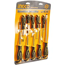 Набір викруток Ingco Industrial 10 шт (HKSD1028) - мініатюра 2