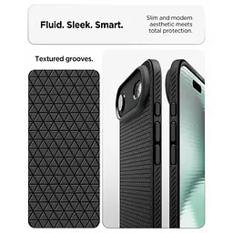 Чохол Spigen для iPhone 17 Air, Liquid Air, Matte Black teh0019362 - мініатюра 6