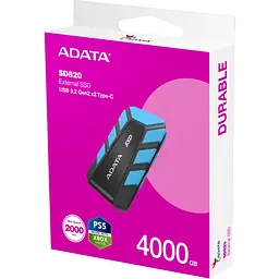 Накопичувач SSD USB 3.2 4TB SD820 ADATA (SD820-4000G-CBU) - мініатюра 6