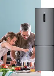 Холодильник TCL RB275GM1110 183х55х63см 2 двери Х- 203 л М- 72 л A+ NF нержавіюча сталь (RB275GM1110) - мініатюра 9