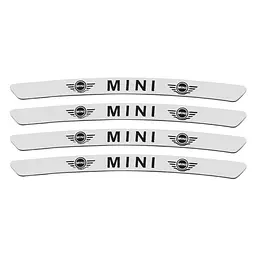 Емблема обода колеса Mini 4 шт Алюміній наклейка на диски на скотчі Сірі