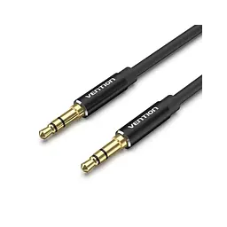 Кабель мультимедійний 3.5mm M to 3.5mm M 1.5m black Vention (BAXBG) - мініатюра 1