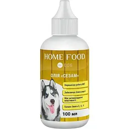 Олія для собак Home Food Сезам для нормалізації роботи шлунково-кишкового тракту 100 мл