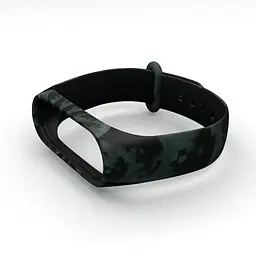 Силіконовий ремінець для фітнес браслета XiaomiXiaomi Smart Band 5 6 7 Xiaomillitary Grey Сірий Камуфляж