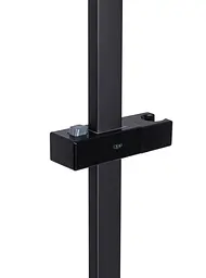 Душова стійка Qtap з тримачем універсальна Lepit, Matt Black, 705 мм, прямокутна QTLEP82103NB - мініатюра 2