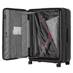 Wenger Валіза Wenger Amplix Hardside Large, велика, полікарбонат, TSA, 4 колеса, розширення, чорний - мініатюра 9