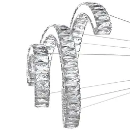 Люстра Brille світлодіодна підвісна 72W WW+NW+CW RM CH (BR-982S/1) - мініатюра 2