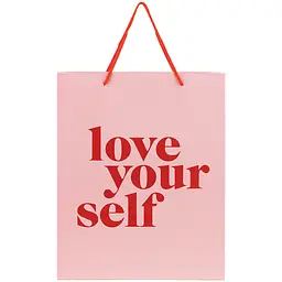 Набір подарункових пакетів Axent Love yourself паперові 26х32 см 5 шт. (8502-29-A) - мініатюра 2