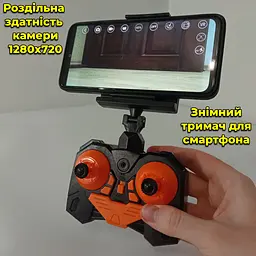 Машинка-джип на радіокеруванні з Wi-Fi камерою 720p. BigFoot Monster. Перегляд у реальному часі на смартфоні - мініатюра 2