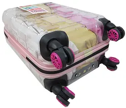 Валіза маленька My Luggage ABS-пластик 55х34х25 см 42 л Прозора - мініатюра 8