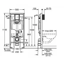 Інсталяція для унітазу Grohe RAPID SL 39002000 - мініатюра 2