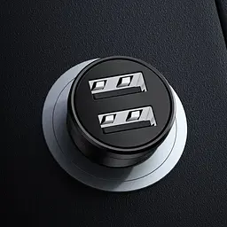 АЗП Usams US-CC114 C20 Mini 2.4A (2USB-A) Чорний - мініатюра 7