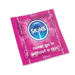 Презервативи Skins з крапками і ребрами