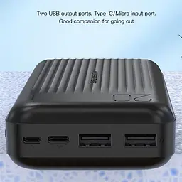 Зовнішній акумулятор XO PB302 20000mAh 10W Black [163283] - мініатюра 6