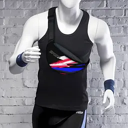 Сумка-бананка Sport чоловіча/жіноча спортивна 32×16 см з розширювачем поясна сумка або сумка через плече (3750) - мініатюра 2