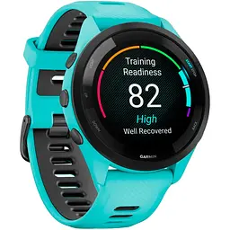 Смарт-годинник Garmin Forerunner 265 Black Bezel with Aqua Case and Aqua/Black Silicone Band (010-02810-02) [89365] - мініатюра 5