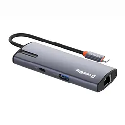 Порт-реплікатор ColorWay Docking Station USB-C 6 в 1 Type C PD 100W/USB3.0х3/USB2.0/RJ45 (CW-HUB03)