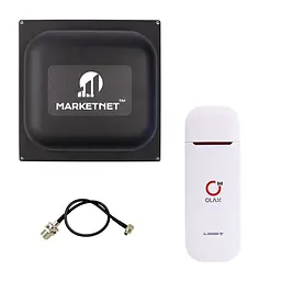 Комплект 4G LTE Wi-Fi роутер Olax U90 + Панельна 3G/4G/5G антена MARKETNET Square 19 dBi 824-960/1700-2700 МГц - мініатюра 1