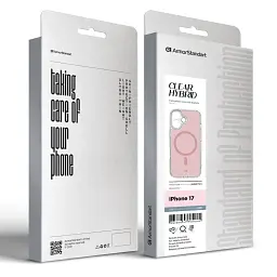 Чохол ArmorStandart Clear Hybrid MagCase для Apple iPhone 17 Pink - мініатюра 3