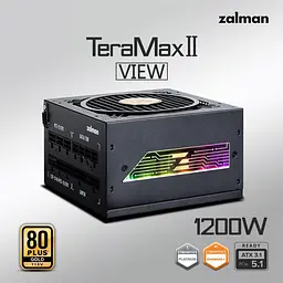 Блок живлення Zalman TeraMax 2 View 1200W 80+ Gold (ZM1200-TMX2VIEW) - мініатюра 11