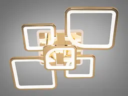 Люстра стельова LED Diasha 8060/2+3G, 95W, 3200K-6500K, золото, сучасний стиль, з пультом, диммером, підсвіткою - мініатюра 4