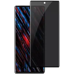 Захисне скло DK для Motorola Moto G85 3D Антишпигун Full Glue 020464 black