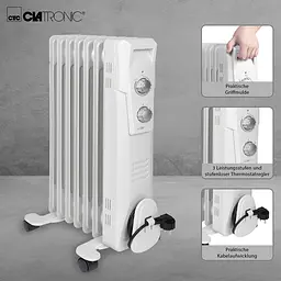 Олійний радіатор Clatronic RA 3735 7 секцій - мініатюра 6