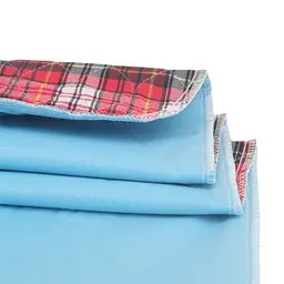 Багаторазова пелюшка для собак Derby Washable Reusable Pet Pee Pad Red Plaid 60х120 см - мініатюра 2