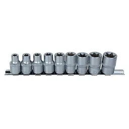 Набір насадок Sigma Torx 1/2" 9 шт на планці CrV (6086961)