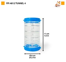 Тунель для гризунів Ferplast FPI 4812 Тunnel 4 Ø 6x11 см 84812099 - мініатюра 3