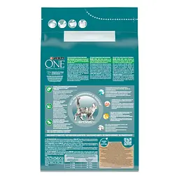 Сухий корм для дорослих домашніх котів Purina One Indoor з індичкою та цільними злаками 3 кг (12485656) - мініатюра 3