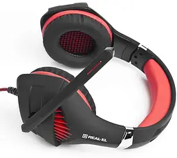 Ігрова гарнітура Real-EL GDX-7600 Black-Red (EL124100028) - мініатюра 4