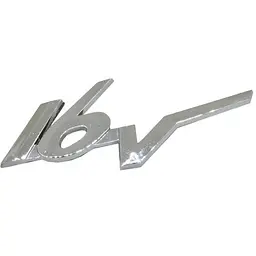 Емблема напис 16V для Citroen (Хром) 114х51 мм (на скотчі)