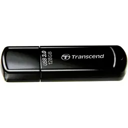 USB флеш-накопичувач Transcend JetFlash 700 128GB USB-A 3.0 Black (TS128GJF700) [90891] - мініатюра 2