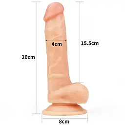 Страпон LoveToy Easy Set As Pic 20 см (тілесний) - мініатюра 16