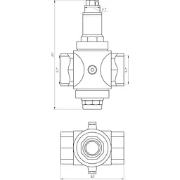 Редуктор тиску Itap 2″ Rinox 197/143 000001246 - мініатюра 3