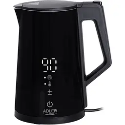 Електрочайник Adler AD 1345 black 1850-2200Вт 1.7л Strix встановлення температури