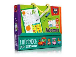 Гра розвиваюча VLADI TOYS "Готуємось до школи: Абетка" картки з маркером VT5010-21 (укр)
