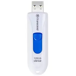 USB флеш накопичувач Transcend 128GB JetFlash 790 White USB 3.0 (TS128GJF790W) - мініатюра 2