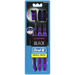 Зубна щітка Oral-B Black 40 всебічна чистка Medium середня 3 шт.