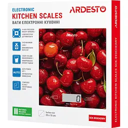 Ваги кухонні Ardesto SCK-893CHERRY [138193] - мініатюра 6